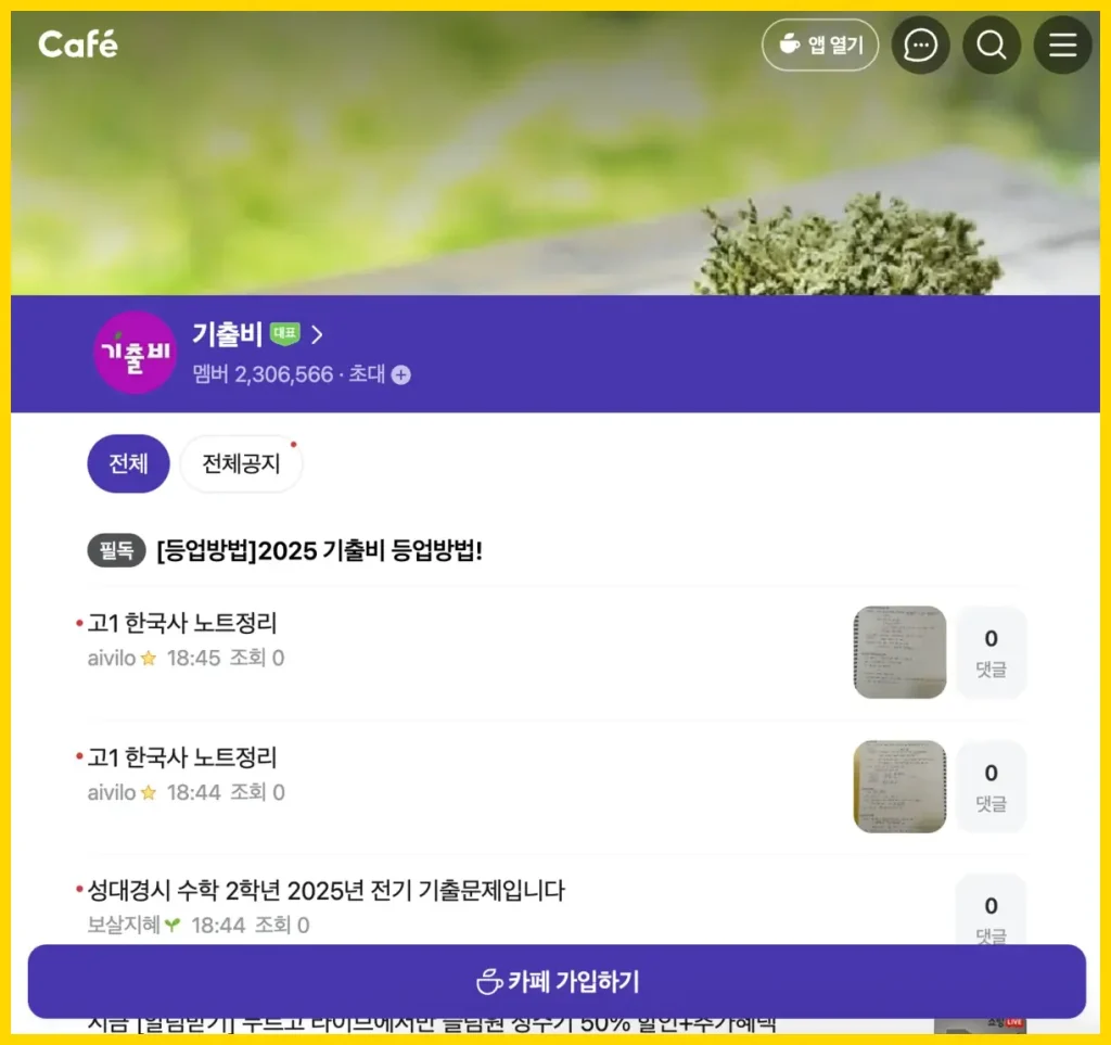 기출비 카페