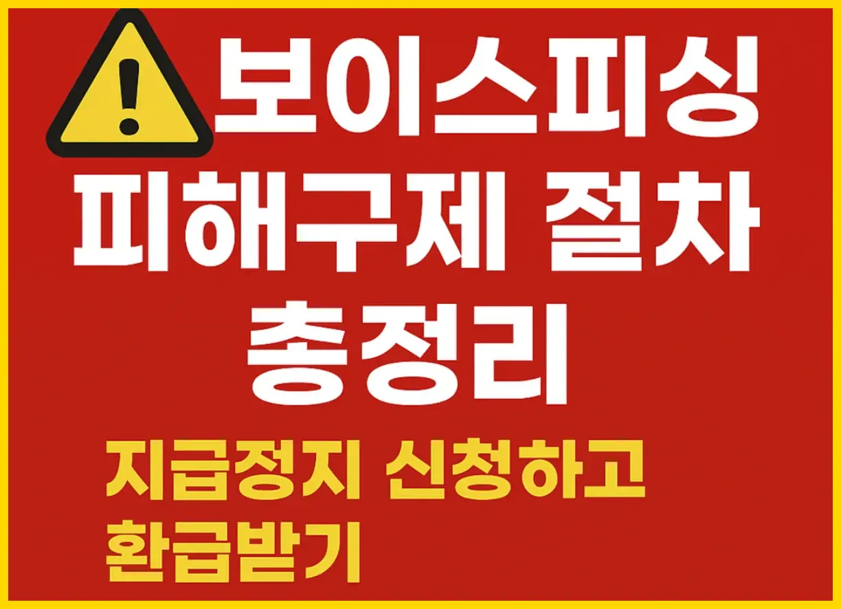보이스피싱 피해구제 절차