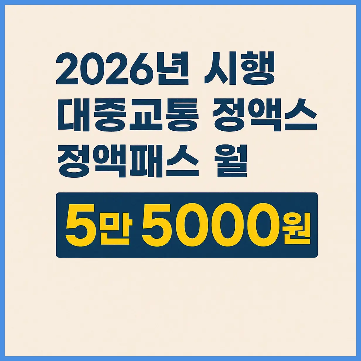 대중교통 정액패스
