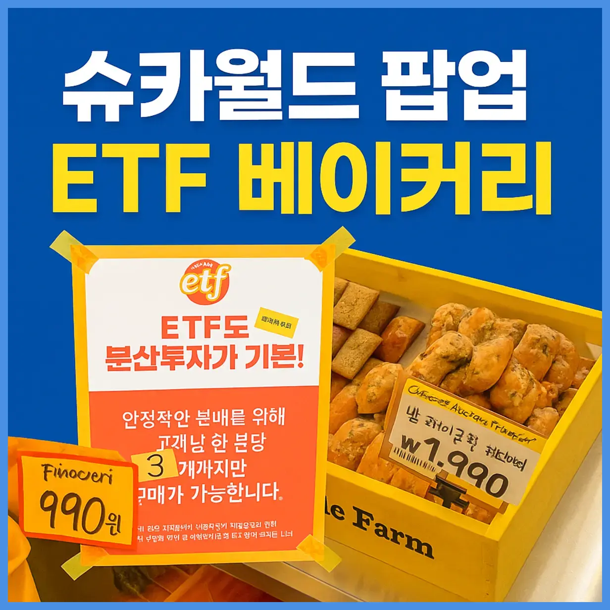 990원 소금빵 슈카월드 성수동 ETF 베이커리