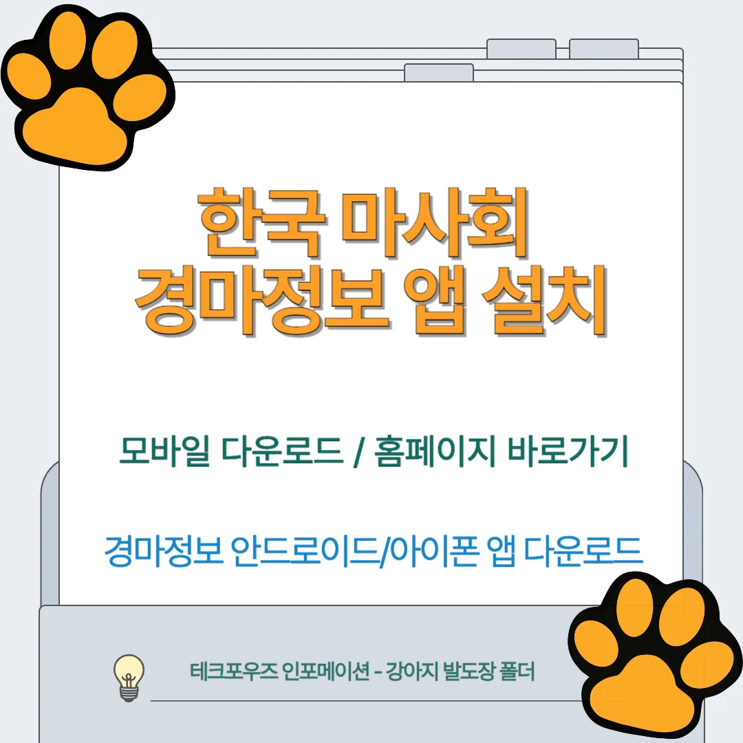 한국마사회 경마정보 앱