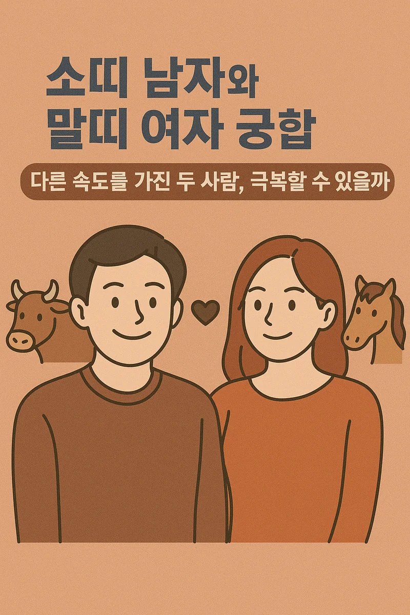 소띠 남자와 말띠 여자 궁합