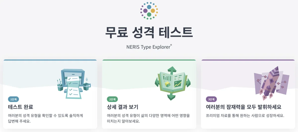 무료 MBTI 검사 테스트 사이트