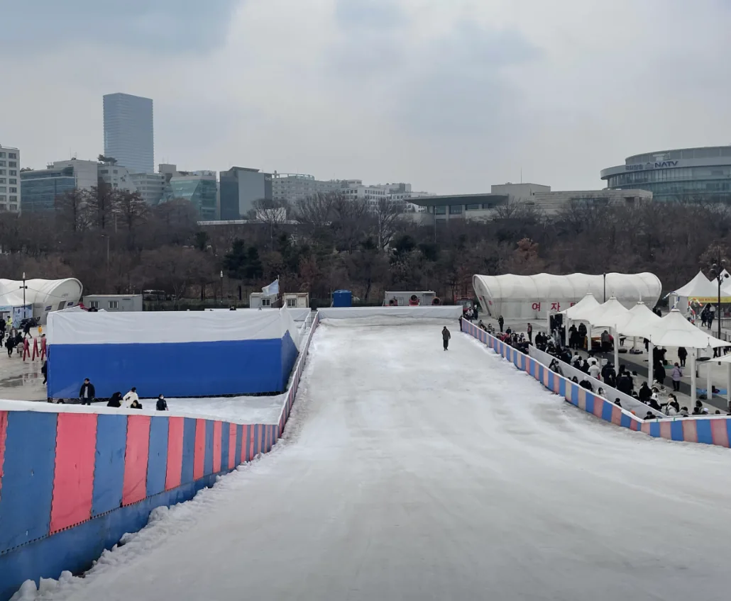 여의도 한강공원 눈썰매장
